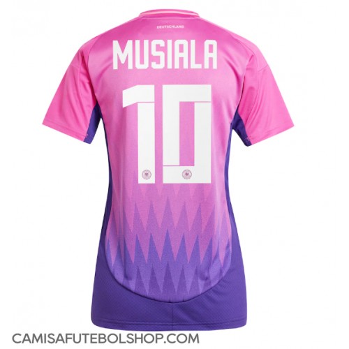 Camisa de time de futebol Alemanha Jamal Musiala #10 Replicas 2º Equipamento Feminina Europeu 2024 Manga Curta